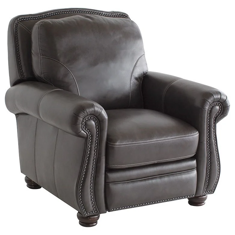 Simon Li H044 H04490A Traditional Push Back Recliner with Nailhead